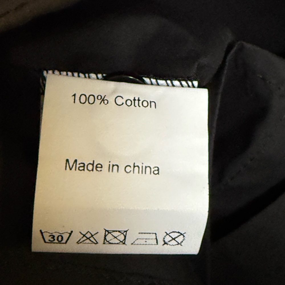 Allegra K Black BLOUSE, puffy short sleeves. Size L. Button close. Cotton. New! - Picture 4 of 4